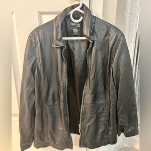 Style & Co petite leather jacket
